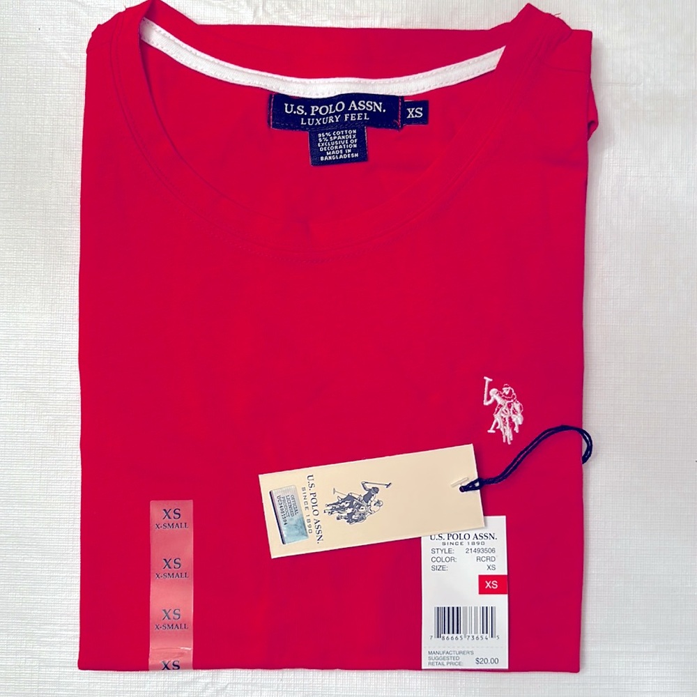 US Polo Assn. 214935-0600A
CREW NECK T-SHIRT: Racing Red color